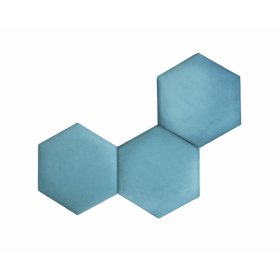 Hexagon Upholstered Panel - Emerald