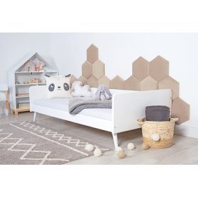 Hexagon upholstered panel - beige, MIRAS