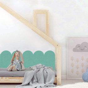 Foam wall protection - Pastel green panels, VYLEN
