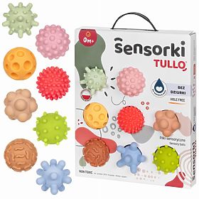 PASTEL Sensory Balls Tullo - 8 balls without holes