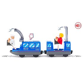 Personal Train with Driver and Passenger on Batteries, Woodyland Woody