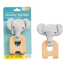 Petit Collage Elephant teether