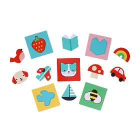Petit Collage Sensory Puzzle Find the Favorite Object, Petit Collage