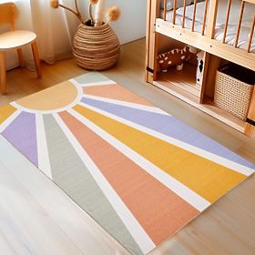 Piece children's rug Play - Rainbow sunshine