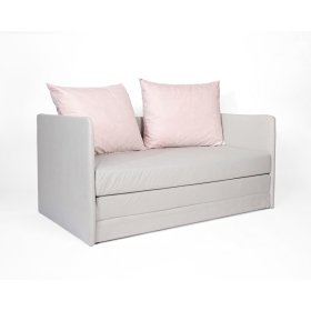 Sofa bed Jack - light gray / purd pink, SFM