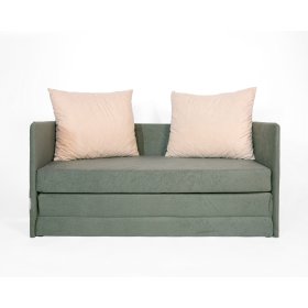 Sofa bed Jack - dark green / beige