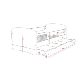 MATTRESS 140x70 cm CHILDRENS BED JUNIOR TODDLER KIDS *FIRE RESCUE* 