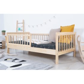 Children's bed with barrier TEDDY - natural, Ourbaby