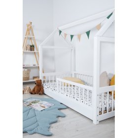 Montessori house bed Elis white