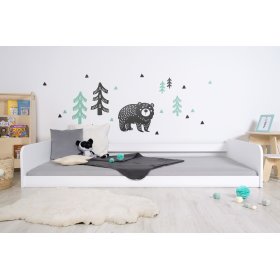 Montessori wooden bed Sia - white