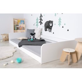 Montessori wooden bed Sia - white