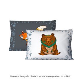 Foxie children's bedding - 140 x 200 cm + 70 x 90 cm, Matějovský