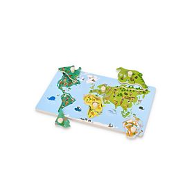Puzzle with Handles World Map, AdamToys