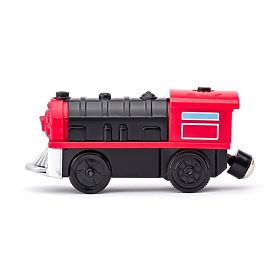 Red Battery-Powered Locomotive - Moves Forward and Backward, Woodyland Woody