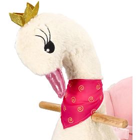 Rocking Horse Swan Queen with Wheels, AdamToys