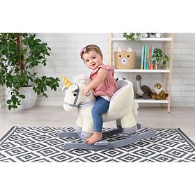Rocking unicorn with a seat
