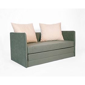 Sofa bed Jack - dark green / beige
