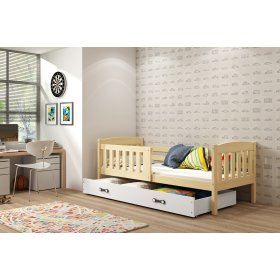 Children's bed Exclusive natural graphite detail