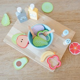 Wooden food - cutting - Vegetable salad, Ourbaby