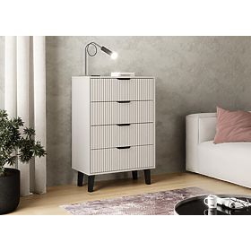 Scandi 4S SLIM Chest of Drawers in Cashmere