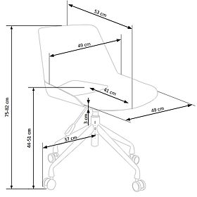 Scorpio office chair - ash gray, Halmar