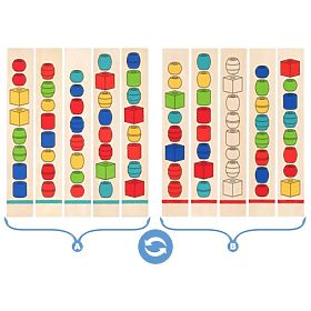 Sequence Repetition Set with Beads, Woodyland Woody