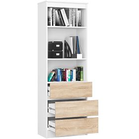 SHELF R60 3DR 2S CLP PK WHITE / SONOMA