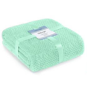 SHLEEPY Blanket Mint Color Jacquard Embossed Classic Style 130x180