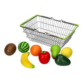 Shopping basket with fruit