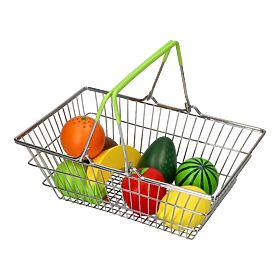 Shopping basket with fruit
