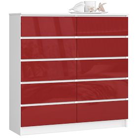 SIDEBOARD K120 10 DRAWERS CLP PK RED GLOSS