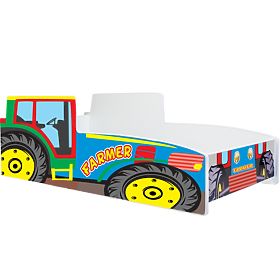 Single Bed Colorful Tractor 140x70 with Mattress