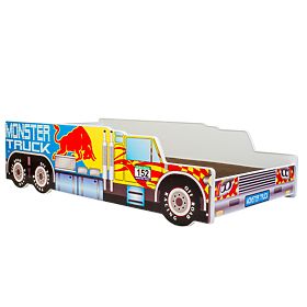 Single Bed Monster Truck 160x80 with Mattress