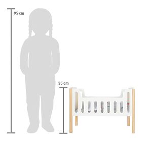 small foot Doll Bed Little Button