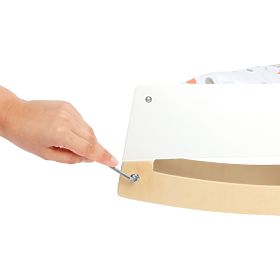 small foot Doll Cradle Little Button