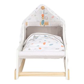 small foot Doll Cradle Little Button