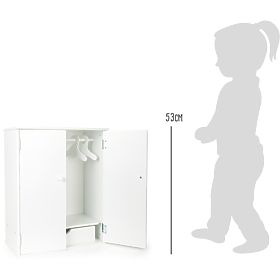 Small Foot Doll Wardrobe White - Damaged Packaging