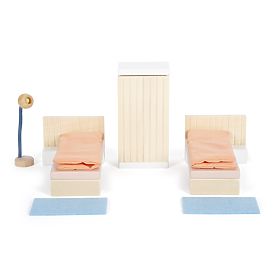small foot Dollhouse with Furniture, Natural, small foot