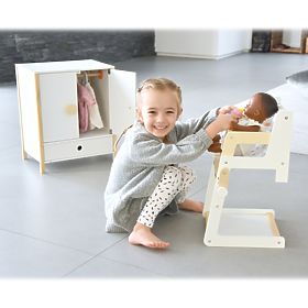 small foot Multifunctional Doll High Chair Little Button