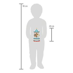 small foot Music Box Horse Carousel Blue