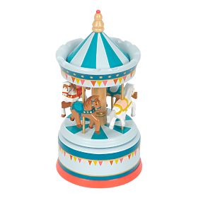 small foot Music Box Horse Carousel Blue, small foot