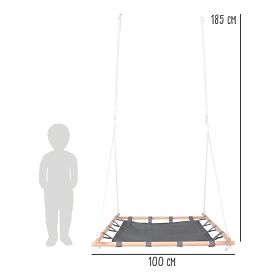 small foot Swing in a Wooden Square Frame, small foot