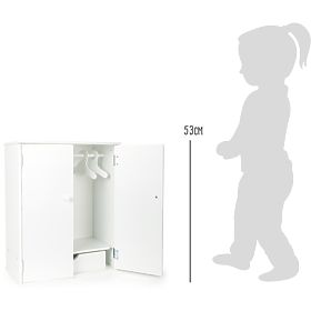 small foot Wardrobe for Dolls White, small foot