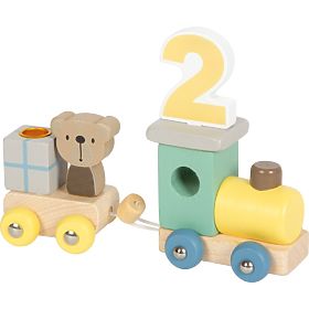 small foot Wooden Birthday Train with Animals