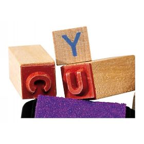 Small Foot Wooden children's alphabet stamps