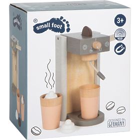 small foot Wooden Coffee Maker with Accessories Tasty Gray