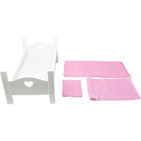 small foot Wooden Cradle White