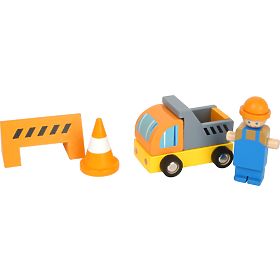 small foot Wooden Crane with Accessories