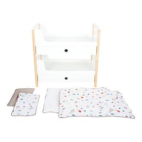 small foot Wooden Crib Little Button