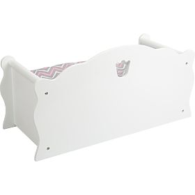 small foot Wooden Doll Bed White